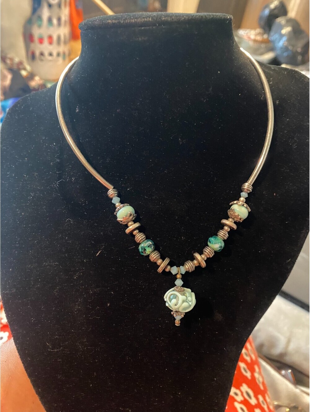 vintage boho statement necklace